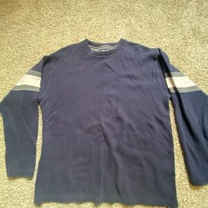 Cherokee Navy and Gray Cotton Shirt